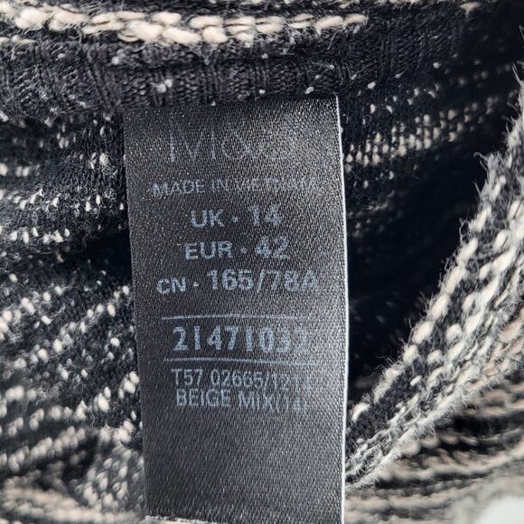 M&S Collection Beige Tan & Black Knit Drawstring Jogger Sweatpants Women's 42 EU - Picture 6 of 7